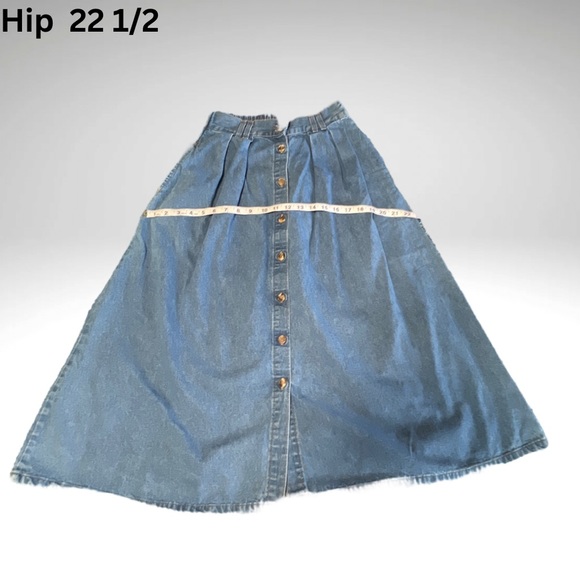 Hunt Club a J.C. Penney’s Brand Button Front Denim Skirt Vintage 1990’s - Picture 10 of 11